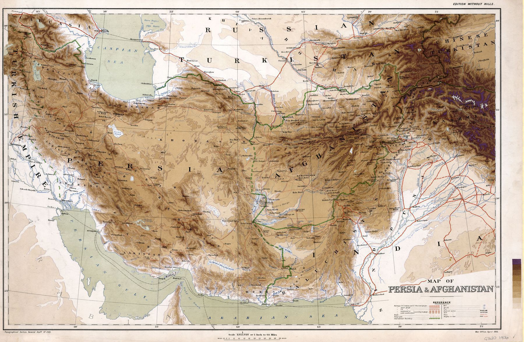 Афганистан персия карта