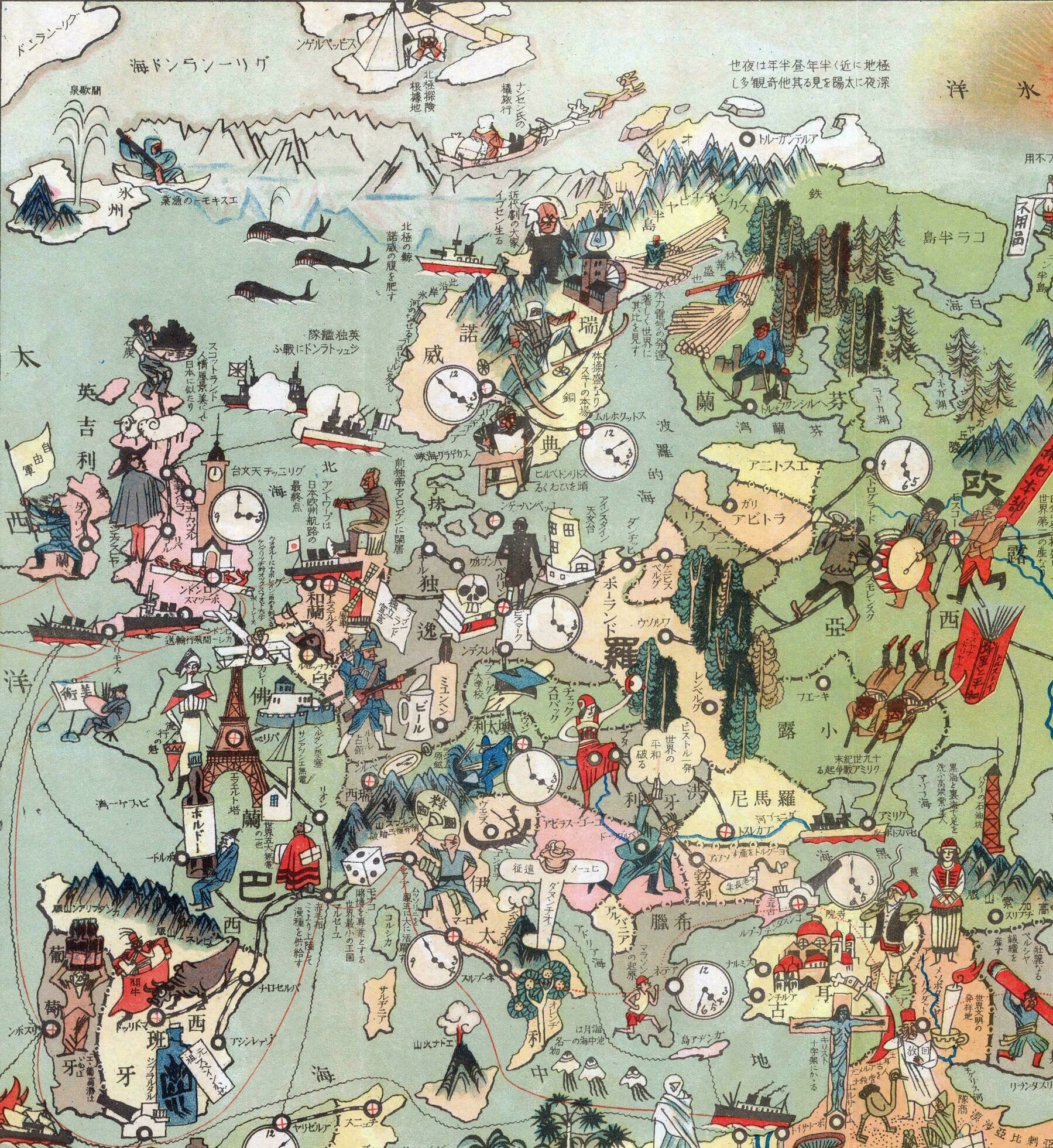 Карта европы 1924 года