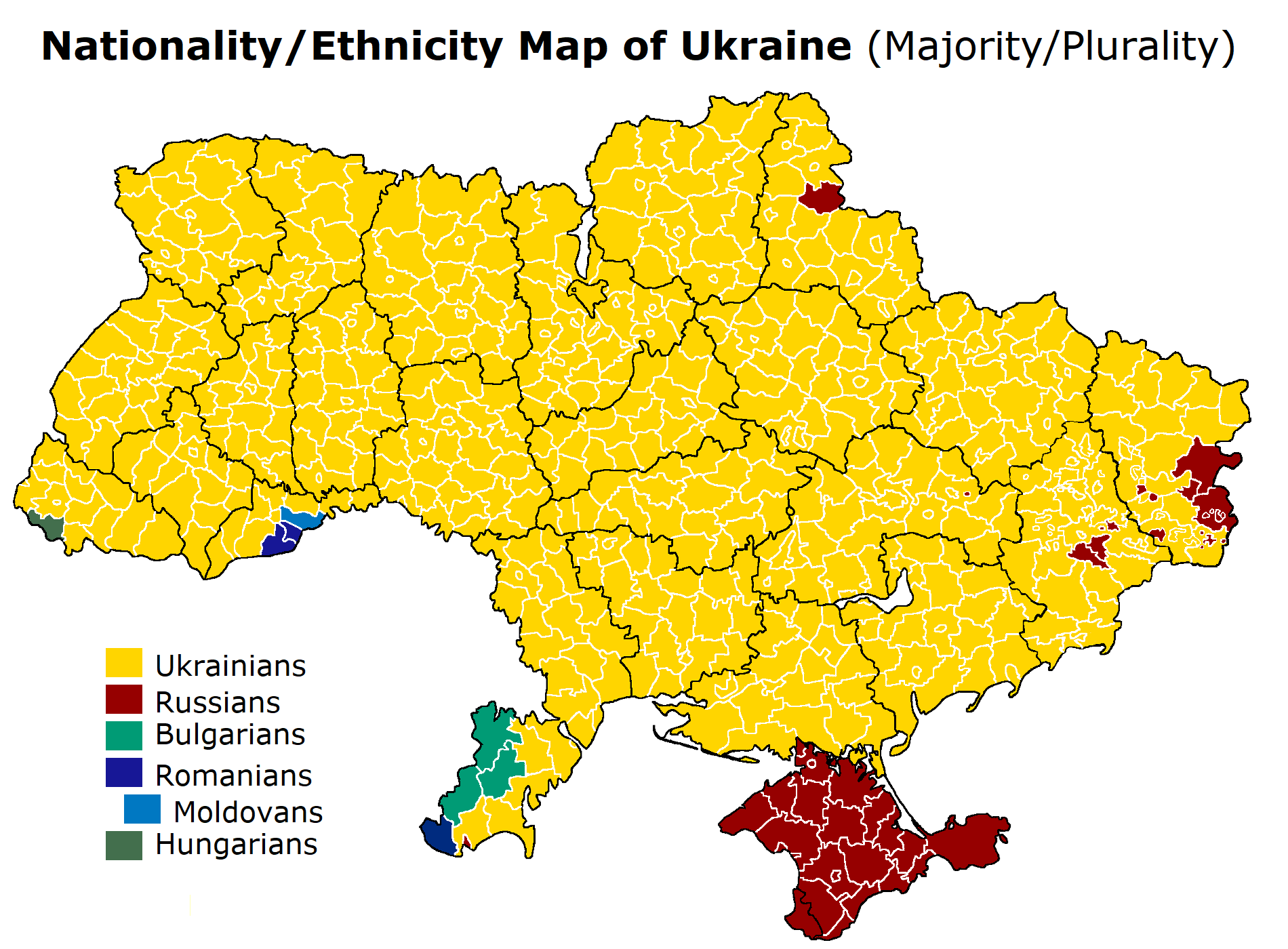 Ethnicity Map Of Ukraine 2016 